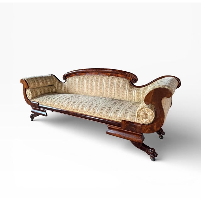 Antique American Empire Sofa For Sale - Image 9 of 12