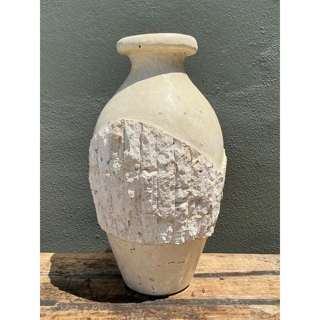 Stone Vintage Tesellated Stone Vase For Sale - Image 7 of 12
