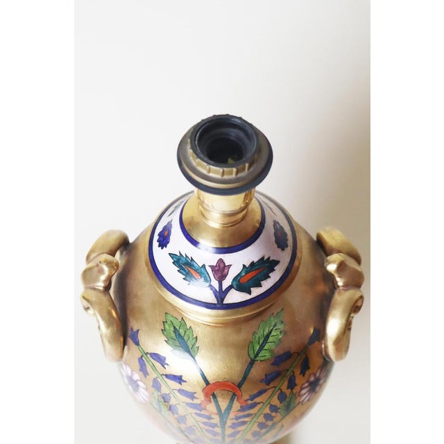 Hollywood Regency Hollywood Regency Table Lamp from Ceramiche Batignani Firenze, Italy, 1970s For Sale - Image 3 of 11