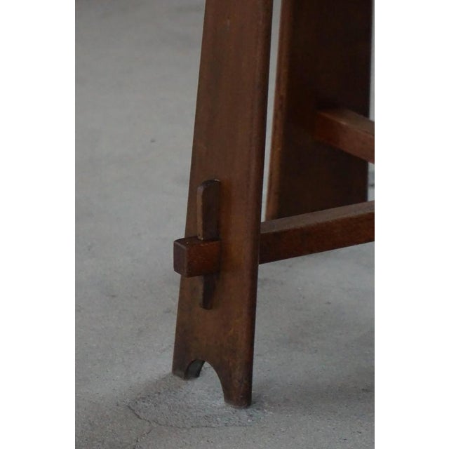 Wood Danish Modern Sculptural Oak Side or Console Table, 1940s For Sale - Image 7 of 18
