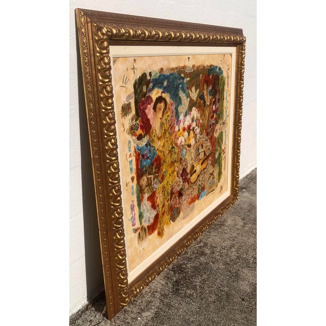 “By Some Golden Thread” Roy Fairchild Hand Signed & Numbered Serigraph on Canvas For Sale - Image 12 of 17