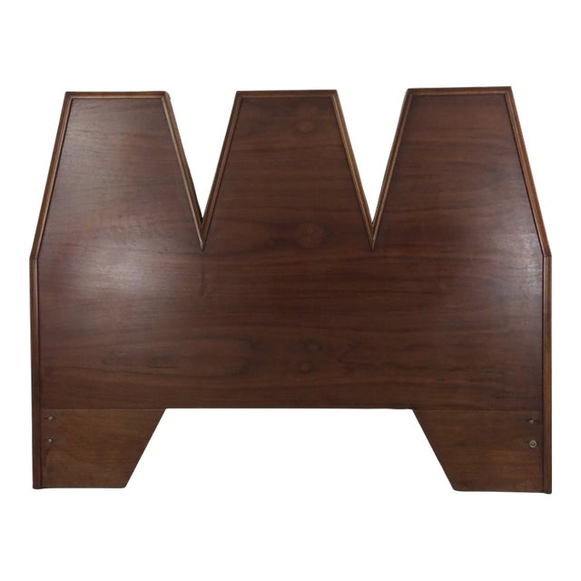 Mid Century Modern Full Sized Headboard by Albert Parvin for American of Martinsville For Sale