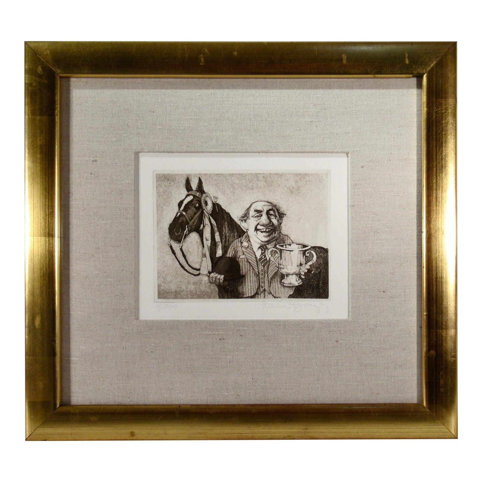 Charles Bragg The Equestrian C. 1975 Reproduction Print | Chairish