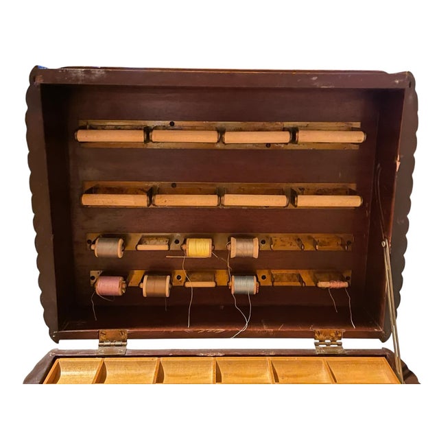 Mahogany Thread Table-Mid - Late 19th Century For Sale - Image 9 of 18