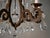 Metal French Style Iron and Crystal Scrolled Arm Chandelier For Sale - Image 7 of 13