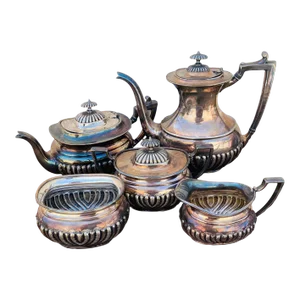 Vintage Wallace Silverplate Tea Set- 5 Pieces