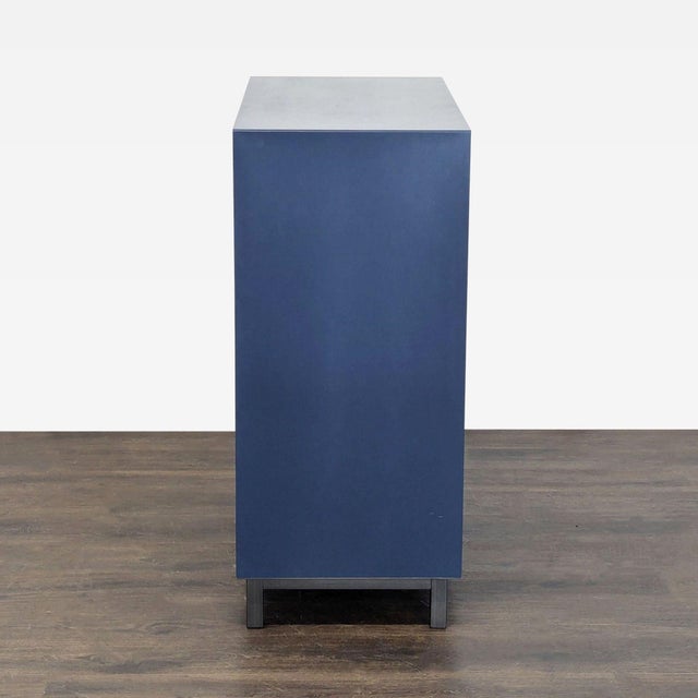 2010s Room & Board Copenhagen Modern Blue 5-Drawer Dresser For Sale - Image 5 of 10
