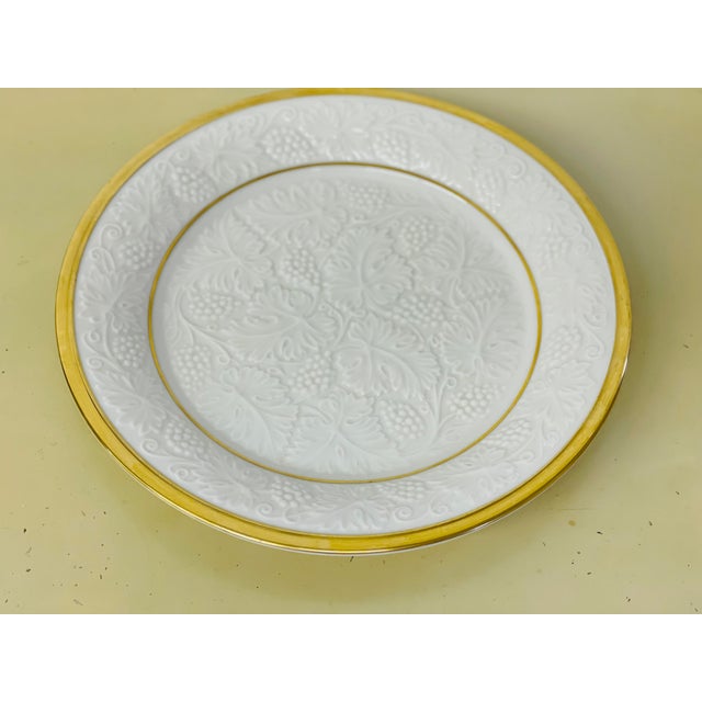 Vintage Lenox 24k Gold Embossed Porcelain Platter For Sale In Louisville - Image 6 of 8