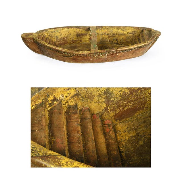 Boat Model in Weathered Wood, 1930s, in Very Good conditions. Designed 1920 to 1949 This piece is designed in the style of...