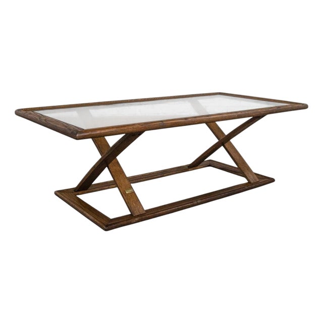 Vintage StavOak Coffee Table From Jack Daniels’ Barrel Staves by Jobie G. Redmond 1981 For Sale