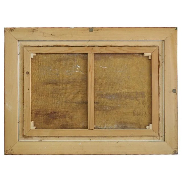 Painted in oil on canvas signed by the artist Osvaldo Cesena Piraccini portraying the "Roman countryside", framed. canvas...