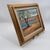 Sky Blue Vintage Original Oil Painting Impressionist Landscape Tree by Water For Sale - Image 8 of 12