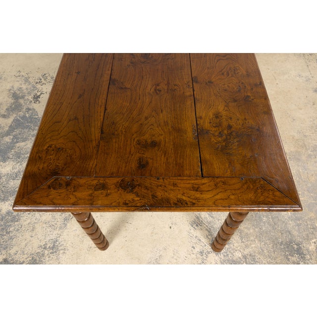 Late 19th Century French Provincial Oak Farm Table For Sale - Image 10 of 18