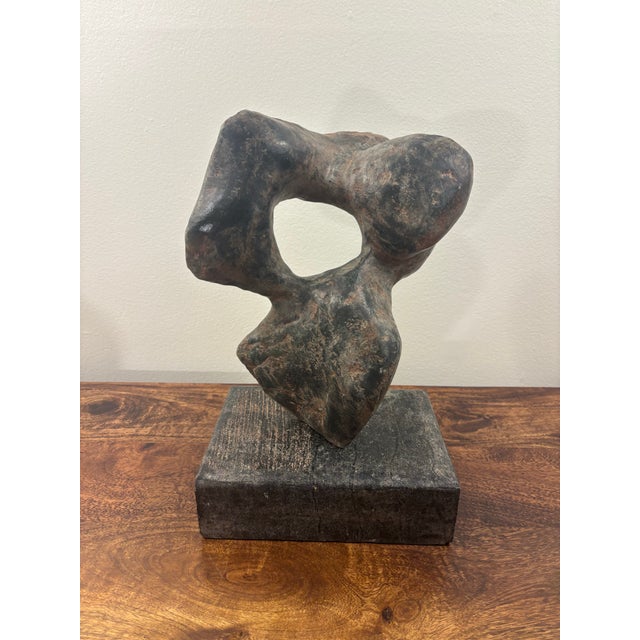 1970s 1970s David Breenen Signed Abstract Freeform Modernist Sculpture For Sale - Image 5 of 9
