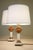 1930s French Depose Art Deco Neoclassic White/Salmon Onyx Marble Column & Urn Bronze Table Lamps - a Pair For Sale - Image 4 of 13
