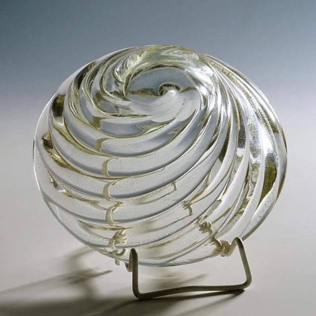 Venini Art Glass Bowl 'Diamante' by Paolo Venini, Murano 1930s Chairish