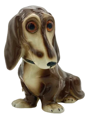 Dachshund Perfume Lamp in Porcelain from Heinz & Co., 1950s