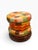 Vintage Italian Hand-Painted Metal Patchwork Drum Stool / Side Table For Sale - Image 4 of 11