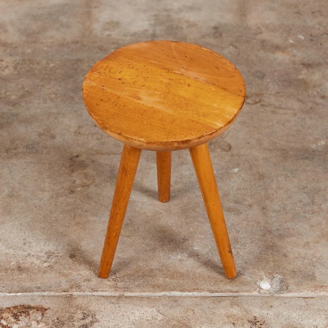 Oak Tripod Milking Stool For Sale - Image 9 of 11
