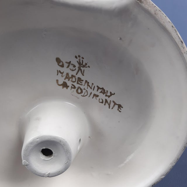 Vintage Ceramic Sculpture of Seated Merchant from Capodimonte, 1960s For Sale - Image 13 of 15