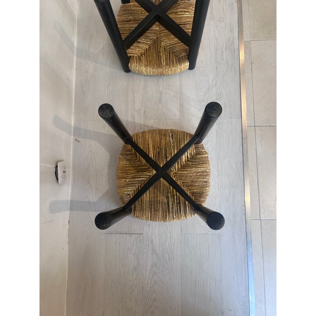 Vintage Black Meribel Stools by Charlotte Perriand, 1960, Set of 2 For Sale - Image 13 of 17