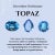 Modern Blue Topaz Diamond Ring Size 7 for Mother's Day Gift For Sale - Image 9 of 12
