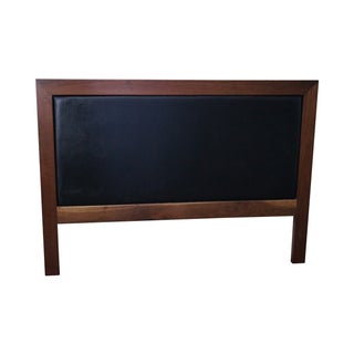 Mid Century Solid Walnut Queen Size Headboard For Sale