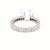 Cartier diamond band ring from the Ballerine collection finely crafted in platinum with channel set round brilliant cut...