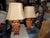 This is a vintage pair of table lamps with Shades in like new condition they use e26 led or regular bulbs they are made of...