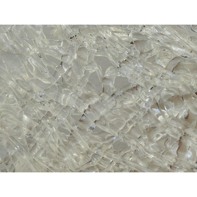 Contemporary Italian Venetian-Style Webbed Glass Bowl For Sale - Image 4 of 12