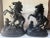 Mid 20th Century Pair of Vintage Figural Statue of Man & Rearing Horse For Sale - Image 5 of 13