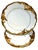 Vintage Walbrzych WLB3 Gold Rococo Porcelain Luncheon Plates – Set of 4 – Made in Poland Beautiful vintage set of four...