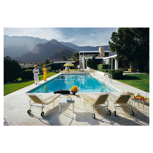 Slim Aarons, Poolside Catwalk, Estate Stamped Photographic Print, 1970 / 2020s For Sale