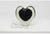 Mid-Century Modern Murano Black Heart Perfume Bottle For Sale - Image 3 of 6