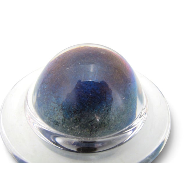Planet Saturn Galaxy Limited Edition Sci Fi Channel Glass Planet Paperweight For Sale In Portland, OR - Image 6 of 8