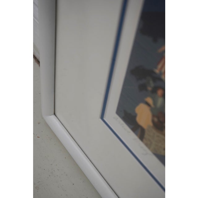 Paint 1980s Melanie Taylor Kent Atlantic City Boardwalk Serigraph Print For Sale - Image 7 of 12