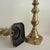 Late 19th Century Pair of Vintage Solid Brass Candlesticks 10” High For Sale - Image 5 of 5