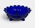 Elevate your tablescape with this stunning 1980’s Mosser Glass footed centerpiece fruit bowl in a striking, rich Cobalt...