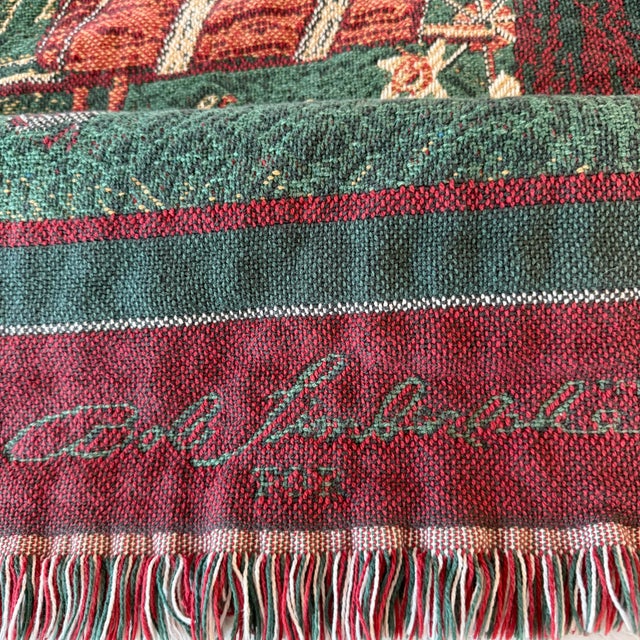 Textile Bob Timberlake America the Beautiful Birds & Tree Woven Tapestry Blanket For Sale - Image 7 of 10
