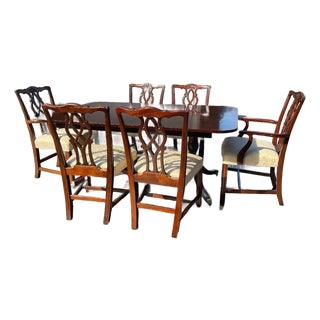 Stunning Kindel Mahogany Georgian Regency Dining Set For Sale