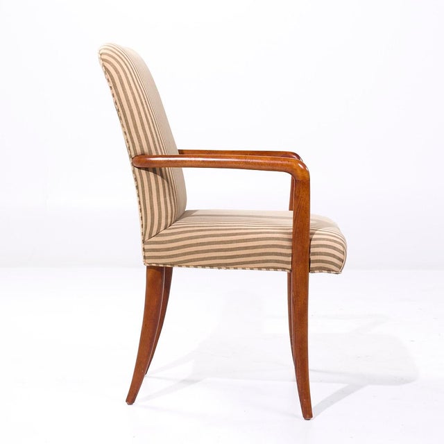 Brown t.h. Robsjohn Gibbings Style Baker Milling Road Dining Chairs - Set of 6 For Sale - Image 8 of 12