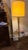 Mid 20th Century Mid-Century Modern Brass and Glass Tray Table Floor Lamp With Original Shade For Sale - Image 9 of 13