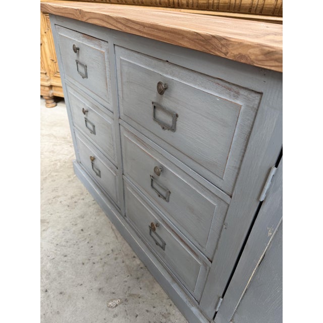 Wood Handcrafted Gray Sideboard, France For Sale - Image 7 of 13