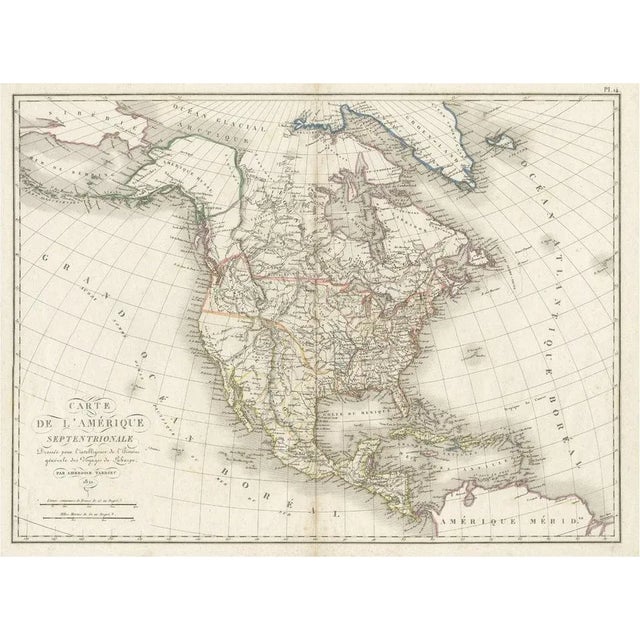 Early 19th Century Antique Map of North America, 1821 For Sale - Image 5 of 5