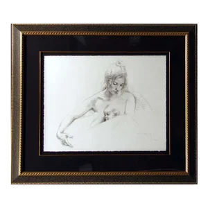 2000s "Delicadeza" Mother and Child Original Limited Edition Serigraph, Framed