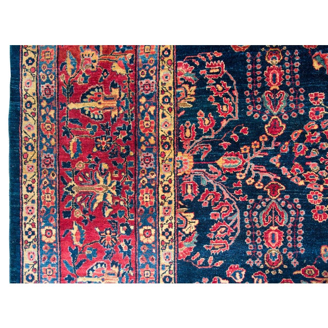 Early 20th Century Persian Sarouk Mohajeran Rug For Sale - Image 10 of 14