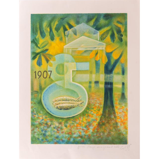 Louis Toffoli, The Birthday, Lithograph For Sale
