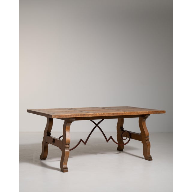1960s Spanish Table with Iron Accents For Sale - Image 15 of 15