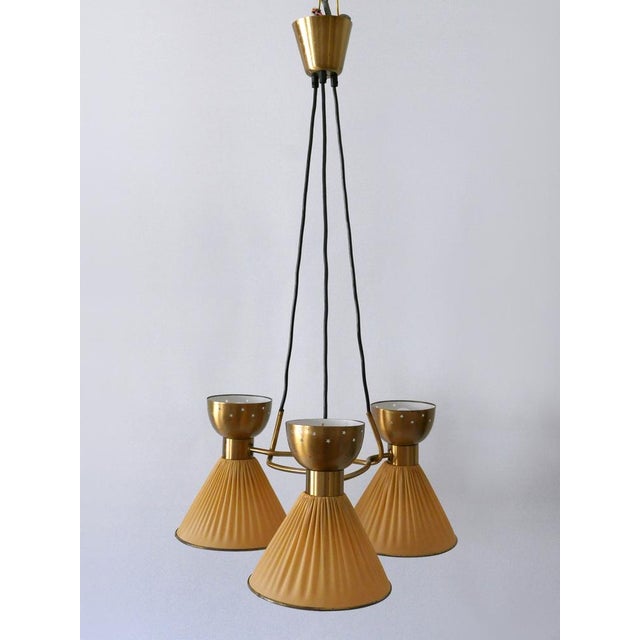 Mid-Century Modern Mid-Century Modern Six-Flamed Pendant Lamp, 1950s For Sale - Image 3 of 18