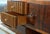 Art Deco Italian Sideboard in Walnut Burl, Maple and Dark Wood Veneer with Glass, 1940s For Sale - Image 4 of 9